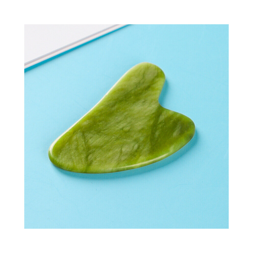 Dechoicelife Green (A-) Massage Gouache Scraper For Face Massager Gua Sha Massager Head Back Scraper Gouache Guasha Massage Tool Stone Gua Sha Scraper