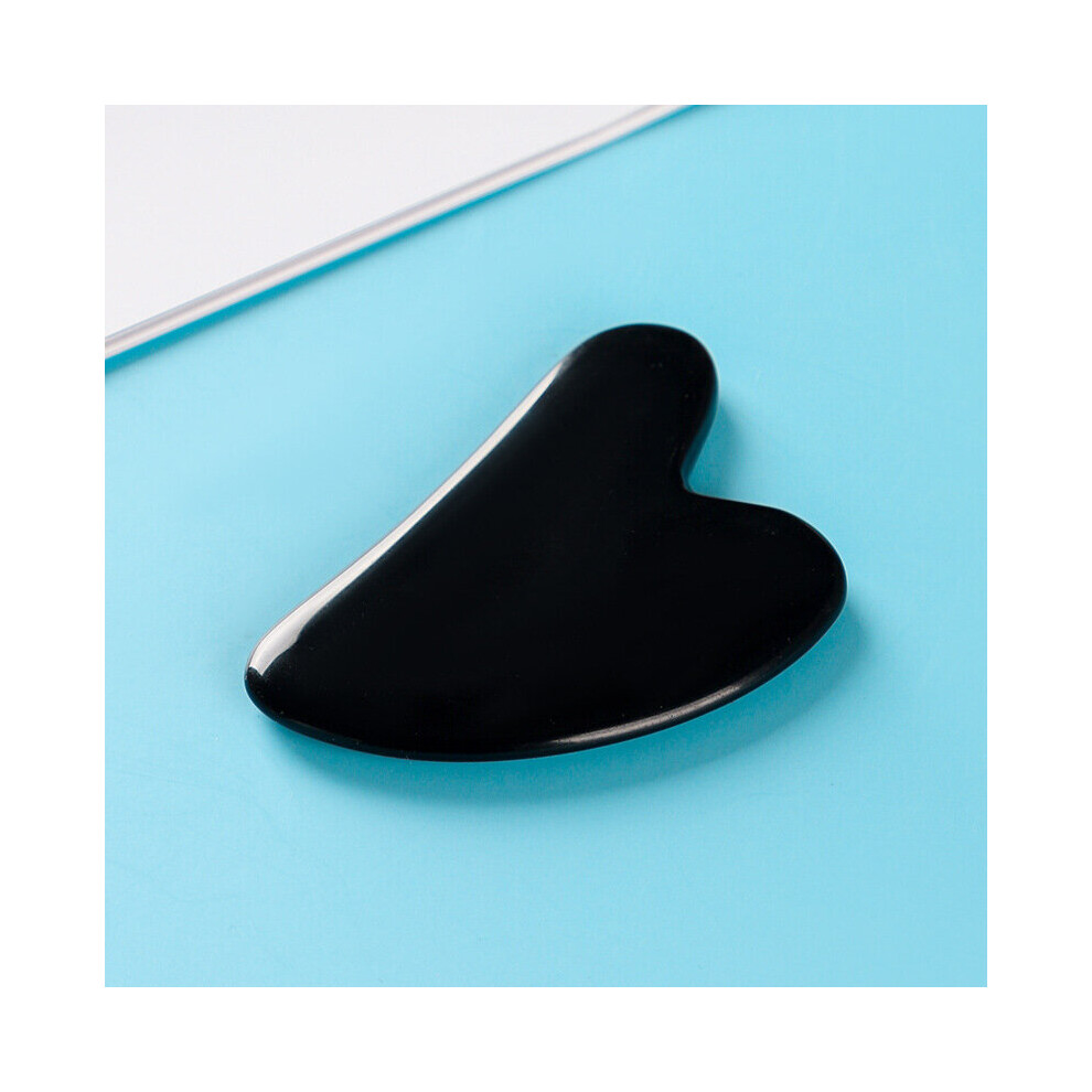 Dechoicelife Black (A-) Massage Gouache Scraper For Face Massager Gua Sha Massager Head Back Scraper Gouache Guasha Massage Tool Stone Gua Sha Scraper
