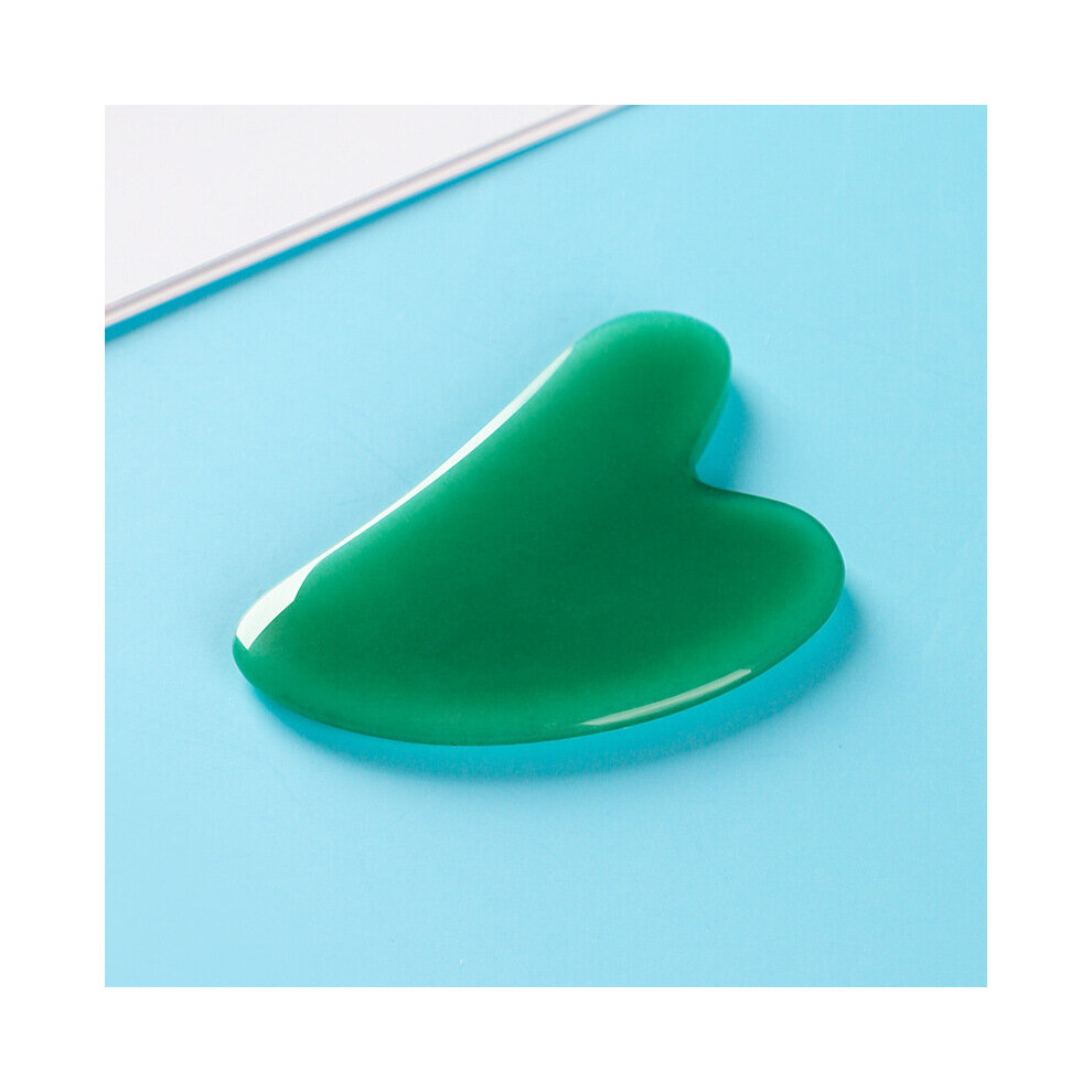Dechoicelife (A-Darkgreen) Massage Gouache Scraper For Face Massager Gua Sha Massager Head Back Scraper Gouache Guasha Massage Tool Stone Gua Sha Scraper