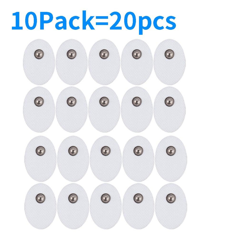 Dechoicelife (A-10Pair(20Pc)-3X4.5cm) Tens Electrodes Pads Self-Adhesive Ems Muscle Stimulator Physiotherapy Accessories Body Massager Patches Electrode Stickers