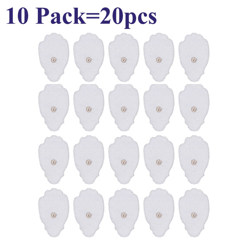 Dechoicelife (A-10Pair(20Pc)-6X4.6cm) Tens Electrodes Pads Self-Adhesive Ems Muscle Stimulator Physiotherapy Accessories Body Massager Patches Electrode Stickers