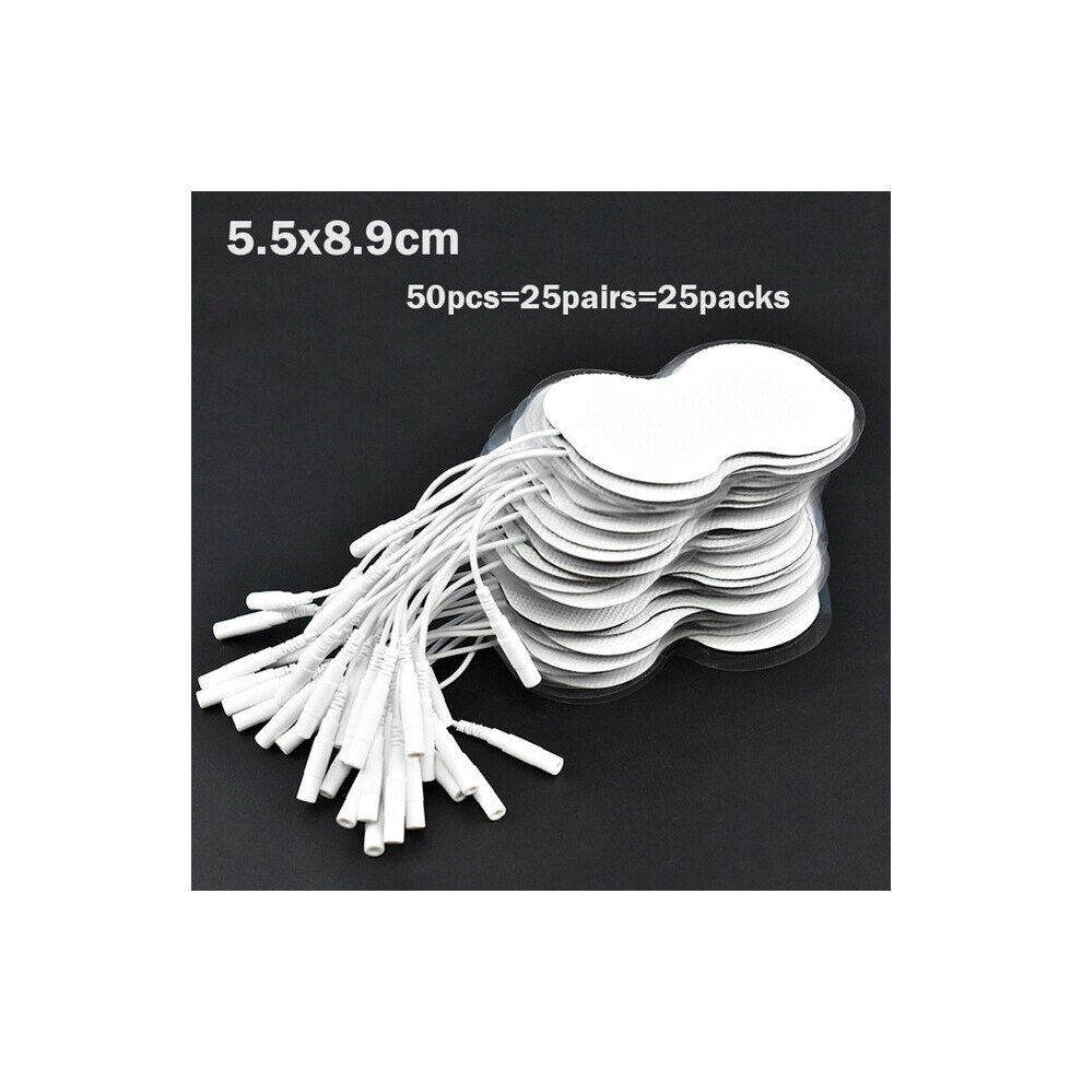 Dechoicelife (A-5.5X8.9cm 50Pcs) 20/100Pcs Electrode Pads For Tens Acupuncture Physiotherapy Machine Ems Muscle Stimulator Slimming Massager Sticker Health Care