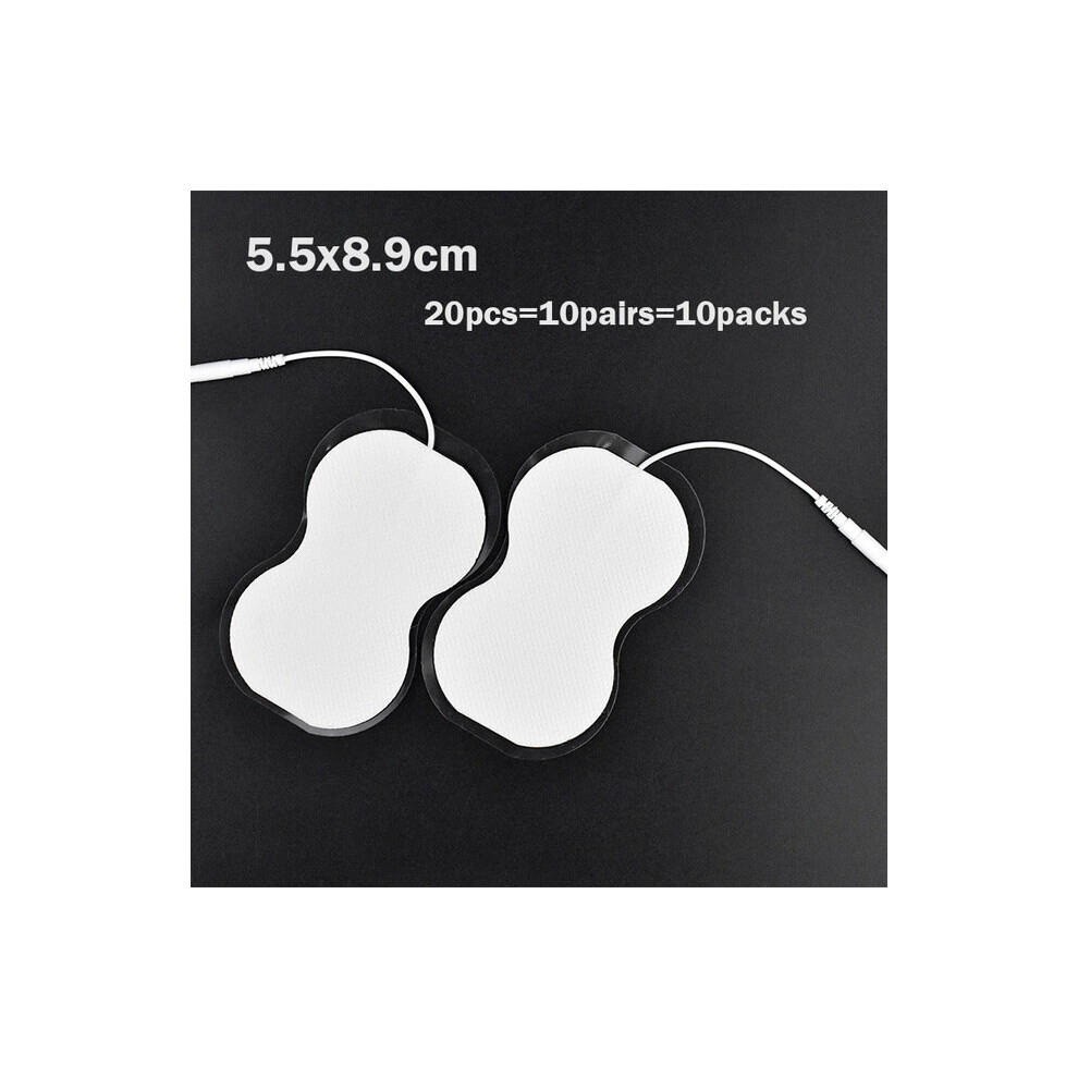 Dechoicelife (A-5.5X8.9cm 20Pcs) 20/100Pcs Electrode Pads For Tens Acupuncture Physiotherapy Machine Ems Muscle Stimulator Slimming Massager Sticker Health Care