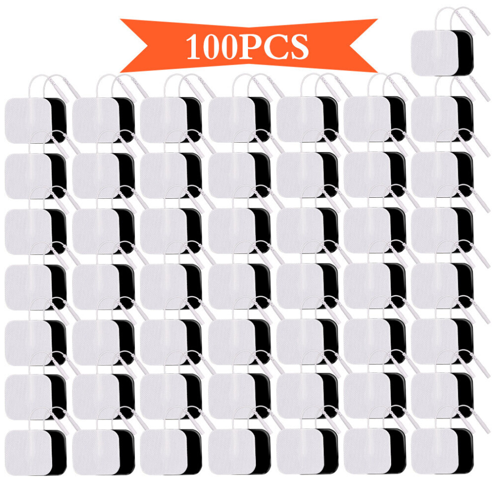 Dechoicelife (A-4X4cm 100Pcs) 20/100Pcs Electrode Pads For Tens Acupuncture Physiotherapy Machine Ems Muscle Stimulator Slimming Massager Sticker Health Care