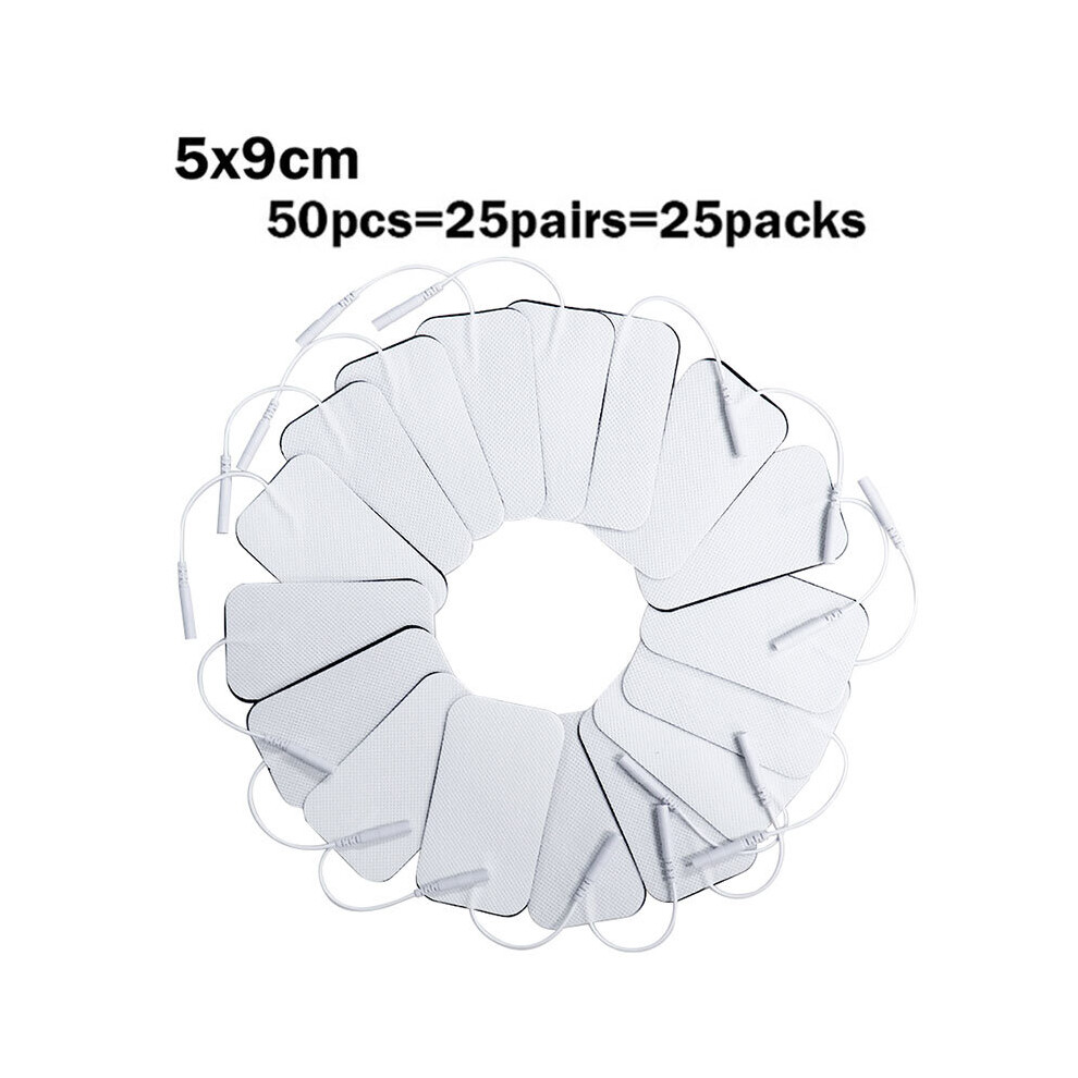 Dechoicelife (A-5X9cm 50Pcs) 20/100Pcs Electrode Pads For Tens Acupuncture Physiotherapy Machine Ems Muscle Stimulator Slimming Massager Sticker Health Care