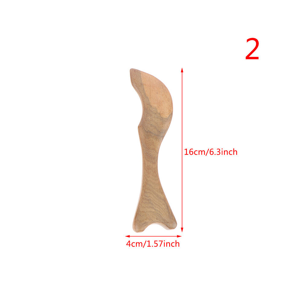 Dechoicelife (A-Transparent) Triangle Trigeminal Body Massager Relax Fragrant Wood Neck Shiatsu Reflexology Wooden Spa Therapy Massage Forblood Circulation