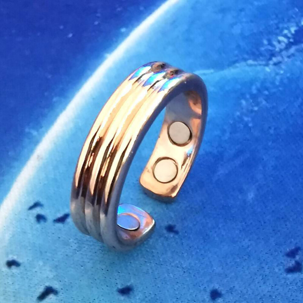 Dechoicelife (A-Rose Gold Textures) Acupressure Anti Snore Ring Treatment Reflexology Anti Snoring Apnea Sleeping Aid Device Weight Loss Slimming Body Care