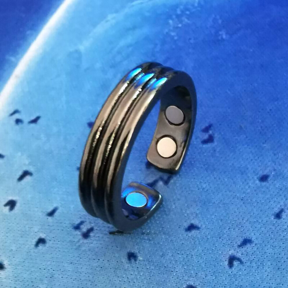 Dechoicelife (A-Black Textures) Acupressure Anti Snore Ring Treatment Reflexology Anti Snoring Apnea Sleeping Aid Device Weight Loss Slimming Body Care