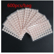 (a-600PCS) Magnetic Bead /5 colors crystal ear Patch Transparent Tape Anti-allergic Magnetic therapy Ear Pressure Paste Ear Auriculotherapy