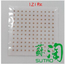 (a-121PCS) Magnetic Bead /5 colors crystal ear Patch Transparent Tape Anti-allergic Magnetic therapy Ear Pressure Paste Ear Auriculotherapy