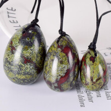 (a-3 pcs) Yoni Eggs Set Massage Egg Natural Blooded Jasper Ball kegel Exercise Tools Health Vaginal Muscle Crystal Healing Stone Gift Box