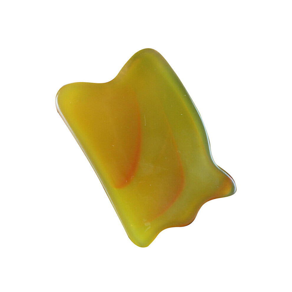 Dechoicelife (A-Transparent) 1Pcs Resin Guasha Scraping Massage Scraper Face Massager Acupuncture Gua Sha Board Acupoint Face Eye Care Spa Massage