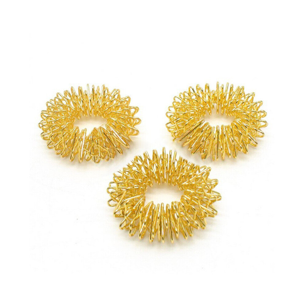 Dechoicelife (A-Yellow(5Pcs)) 5Pcs Finger Massage Ring Acupuncture Ring Health Care Body Massager Relax Hand Massage Finger Lose Weight
