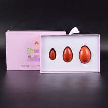 (a-eggs with box) Red Jasper Yoni Egg Set Massage Wand Natural Gemstone Women Kegel Exerciser Drilled Jade Eggs Crystal Sphere