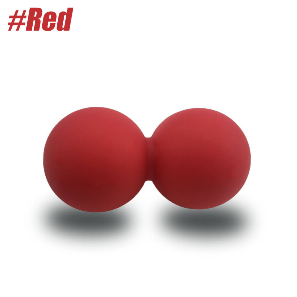 (a-Red) BYEPAIN Peanut Balls Body Massage Fascia Ball (12.5cm*6.5cm) Lacrosse Fitness Yoga Myofascia Ball Relieve Pain Muscle Relaxation-image-OPC-PC9PSQ2-NEW