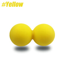 (a-Yellow) BYEPAIN Peanut Balls Body Massage Fascia Ball (12.5cm*6.5cm) Lacrosse Fitness Yoga Myofascia Ball Relieve Pain Muscle Relaxation