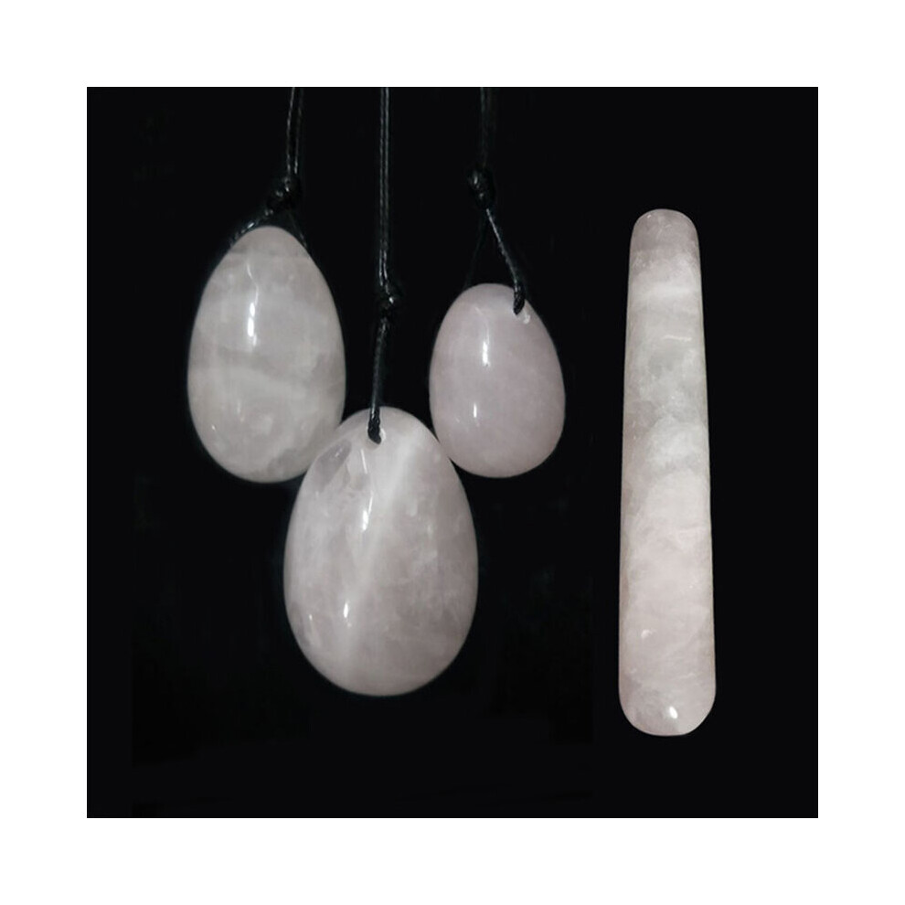 Dechoicelife Light/Pink (A- Set) Natural Jade Egg Vaginal Balls Yoni Egg Set Yoni Wand Vaginal Tightening Massage Ball Kegel Balls Vagina Muscle Kegel Exerciser