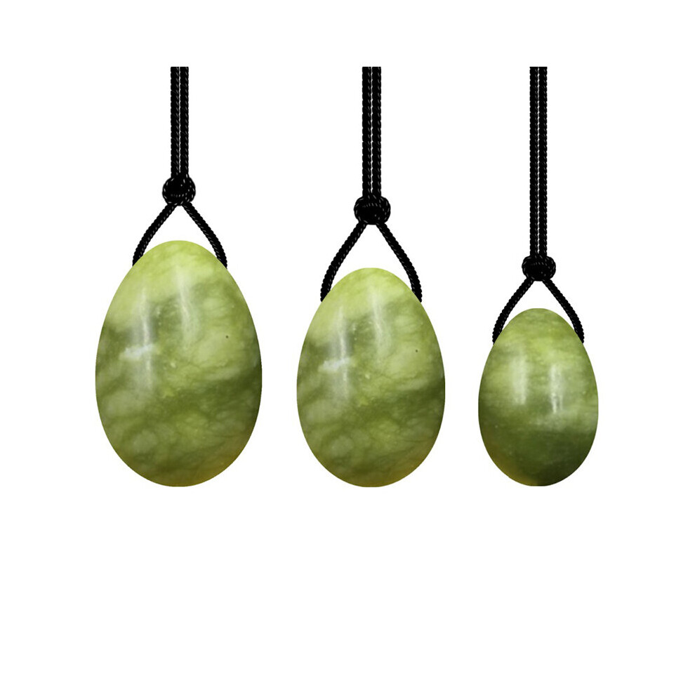 Dechoicelife (A-Stone Jade Egg) Natural Jade Egg Vaginal Balls Yoni Egg Set Yoni Wand Vaginal Tightening Massage Ball Kegel Balls Vagina Muscle Kegel Exerciser