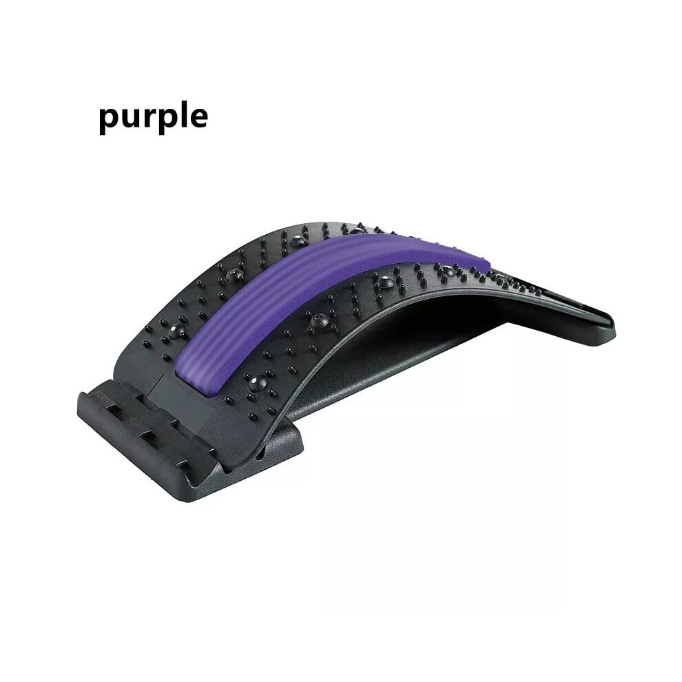 Dechoicelife Purple (A-) Magnetic Back Massage Muscle Relax Stretcher Posture Therapy Corrector Back Stretch Spine Stretcher Lumbar Support Pain Relief
