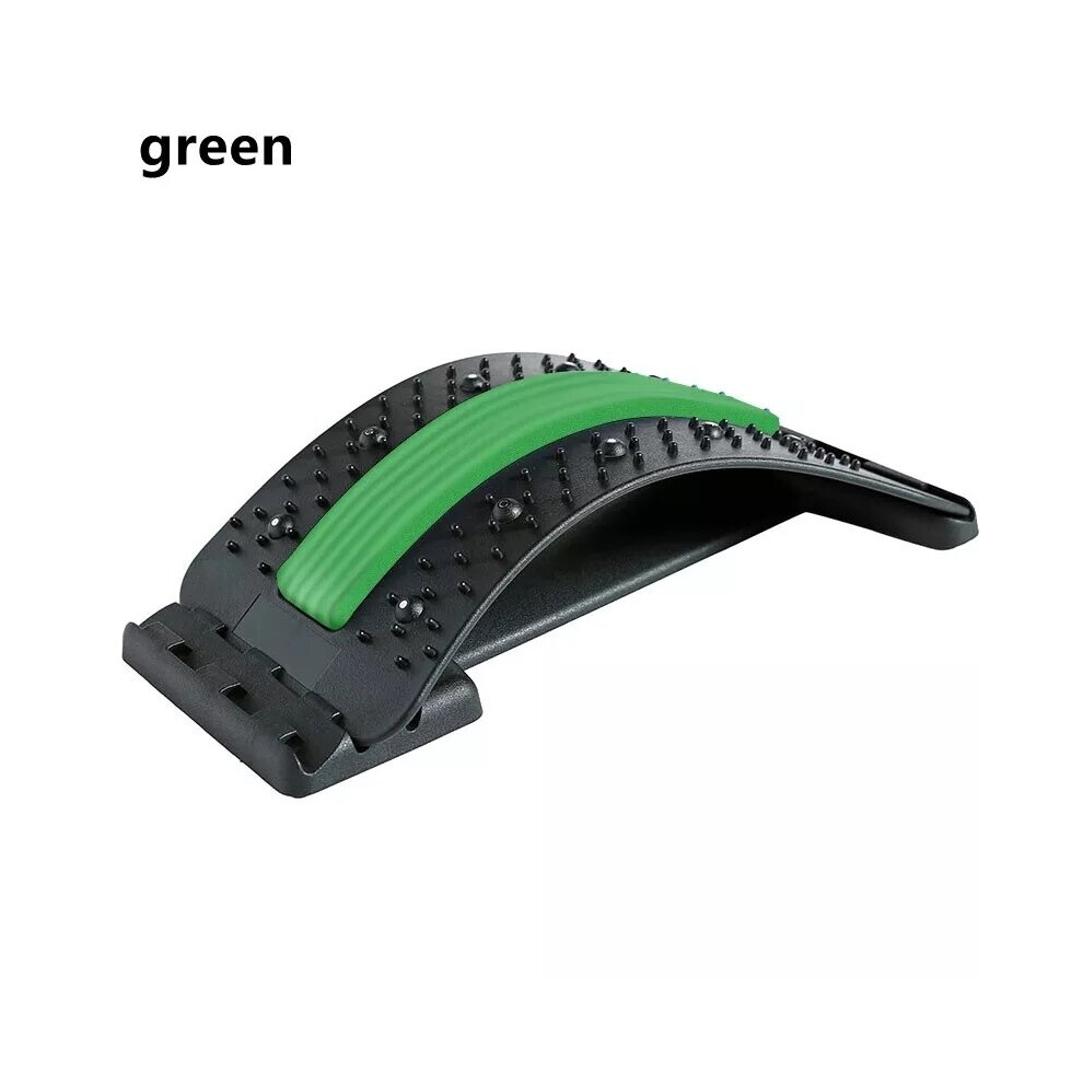 Dechoicelife Green (A-) Magnetic Back Massage Muscle Relax Stretcher Posture Therapy Corrector Back Stretch Spine Stretcher Lumbar Support Pain Relief
