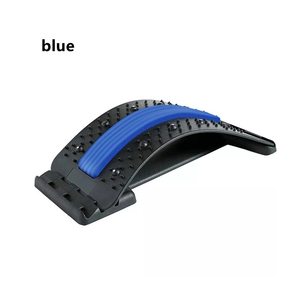 Dechoicelife Blue (A-) Magnetic Back Massage Muscle Relax Stretcher Posture Therapy Corrector Back Stretch Spine Stretcher Lumbar Support Pain Relief