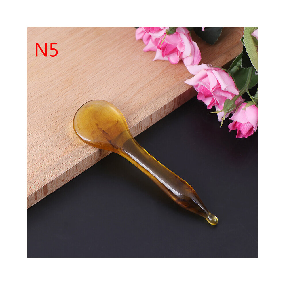 Dechoicelife (A-5) Acupuncture Spa Therapy Gua Sha Massager Scraping Board Antistress Body Natural Aventurine Resin Guasha Massage Sticks Tool
