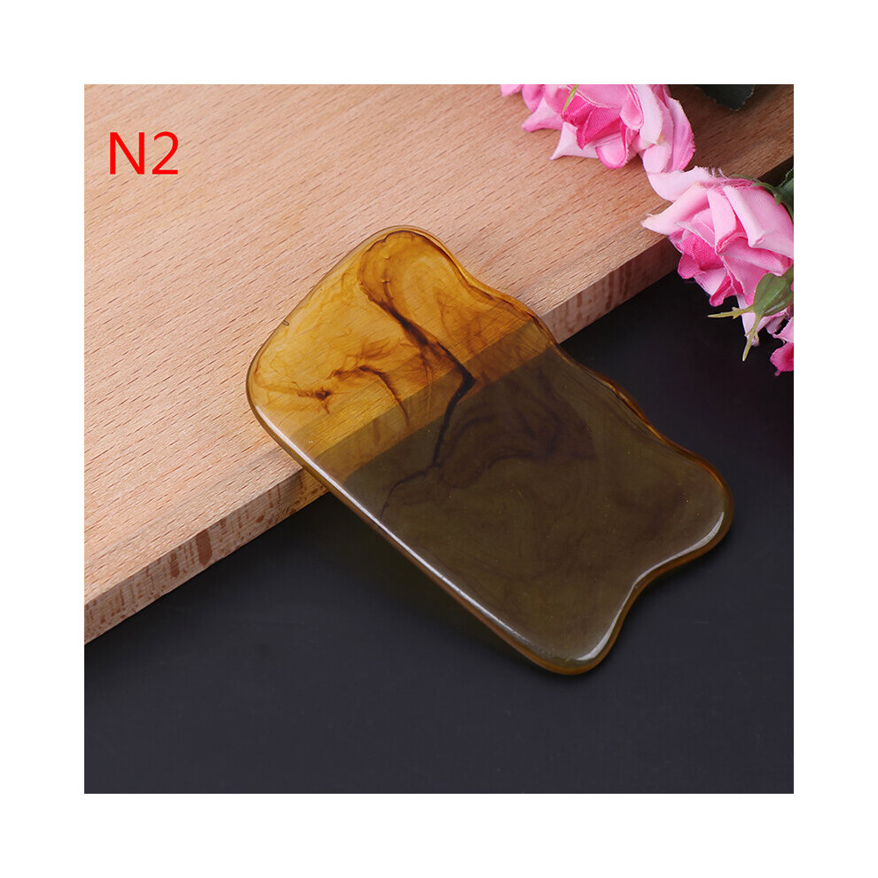 Dechoicelife (A-2) Acupuncture Spa Therapy Gua Sha Massager Scraping Board Antistress Body Natural Aventurine Resin Guasha Massage Sticks Tool