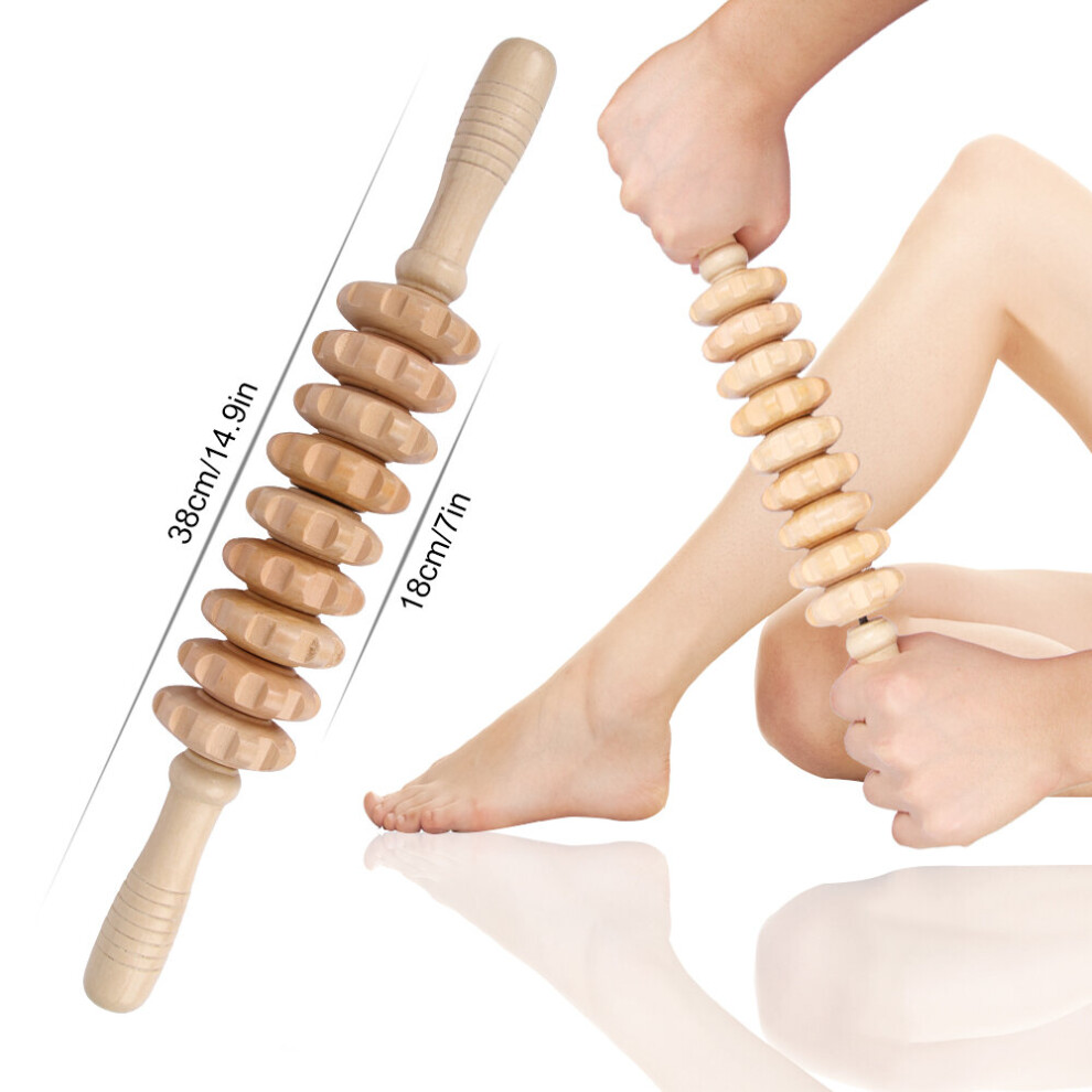 Dechoicelife (A-Style 2) Wood Therapy Roller Gua Sha Stick Wooden Massage Tool Wood Body Therapy For Backpain Relief Abdomen Cellulite Maderoterapia