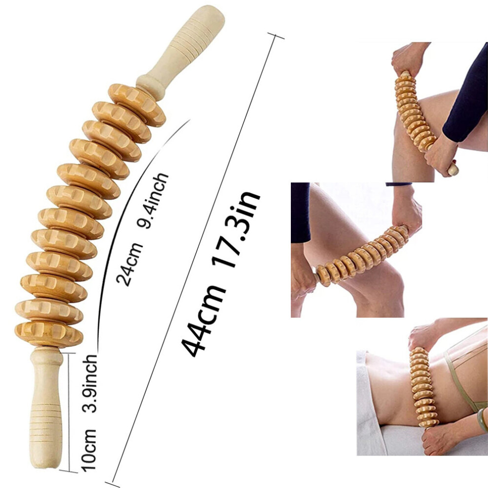 Dechoicelife (A-Style 1) Wood Therapy Roller Gua Sha Stick Wooden Massage Tool Wood Body Therapy For Backpain Relief Abdomen Cellulite Maderoterapia