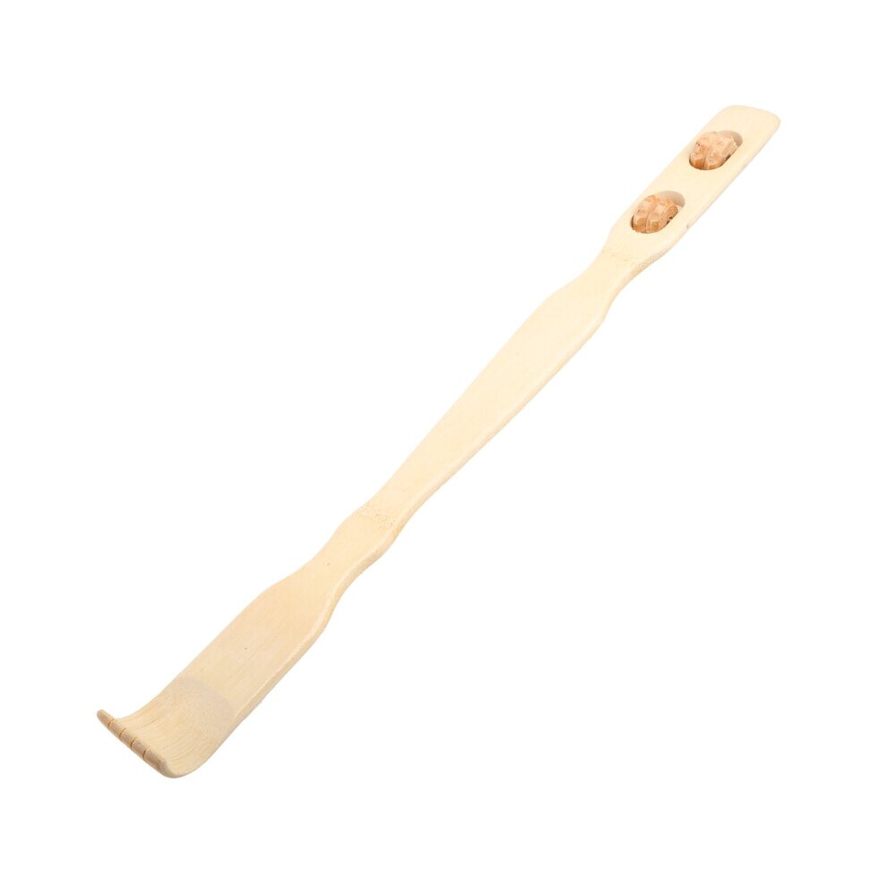 Dechoicelife 1Pcs Wooden Body Roller Backscratcher Durable Bamboo Massager Back Scratcher