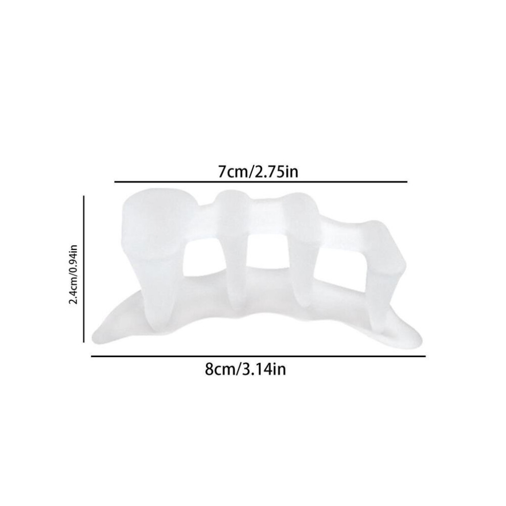 Dechoicelife (A-Transparent) Toe Spreader Hammer Toe Straightener And Corrector Hammer Toe Splints For Correcting Overlapping Toes Crooked Toes Prevent