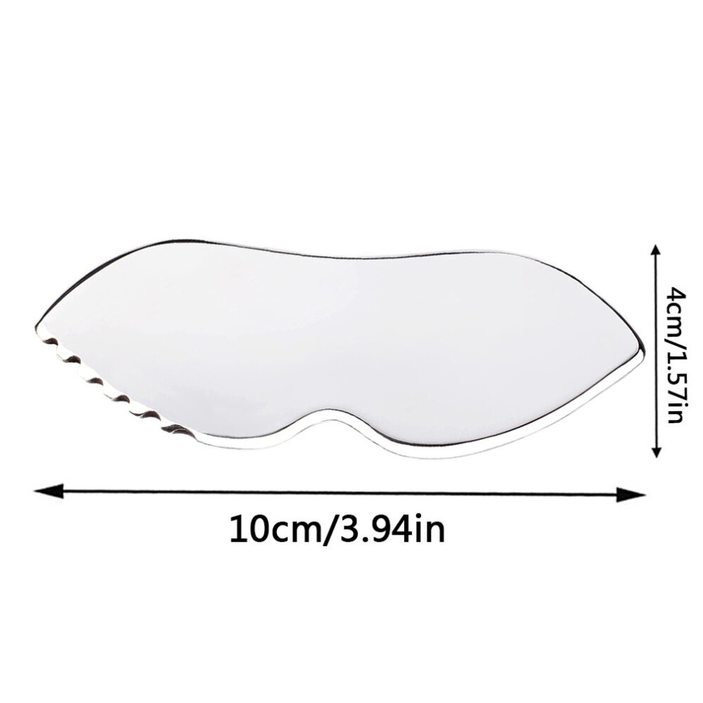 Dechoicelife (A-12) Stainless Steel Scraping Board Guasha Tool Body Scrapper Massage Plate For Release Pain Relief Physical Therapy Massage Relax