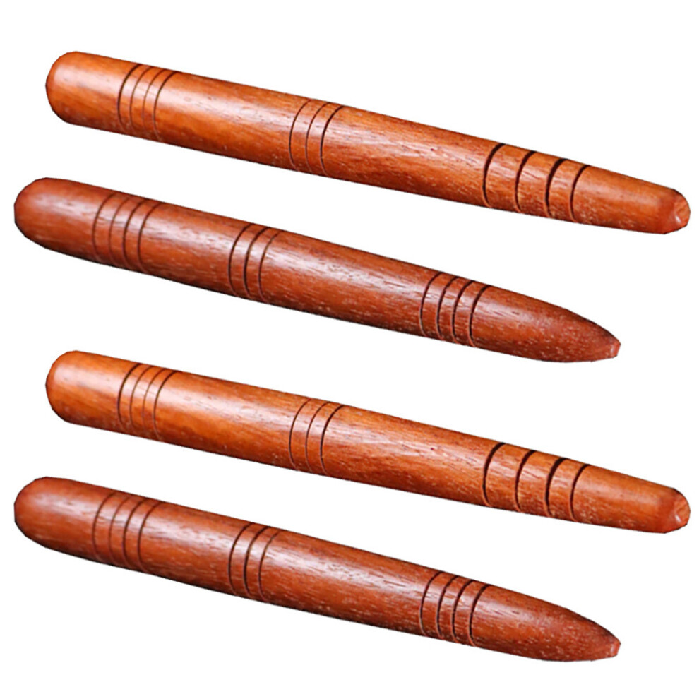 Dechoicelife 4 Pcs Guasha Tool Reflexology Tools Hand Tools Wood Thai Trigger Point Tool Massagers