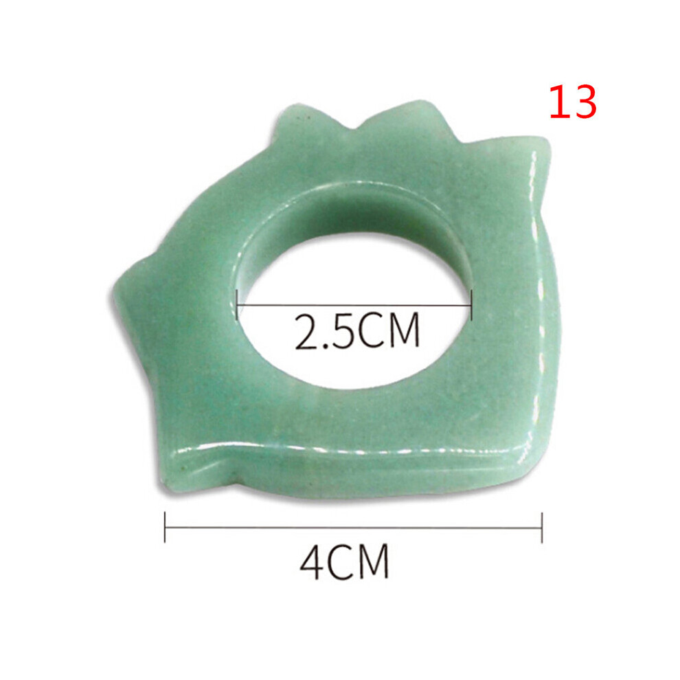 Dechoicelife (A-Purple) 1Pc Natural Aventurine Jade Stone Guasha Massage Tool Spa Therapy Gua Sha Massager Chinese Gua Sha Tools For Body Healthcare