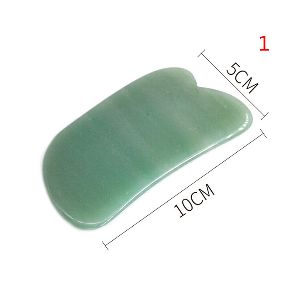 Dechoicelife (A-Multi) 1Pc Natural Aventurine Jade Stone Guasha Massage Tool Spa Therapy Gua Sha Massager Chinese Gua Sha Tools For Body Healthcare