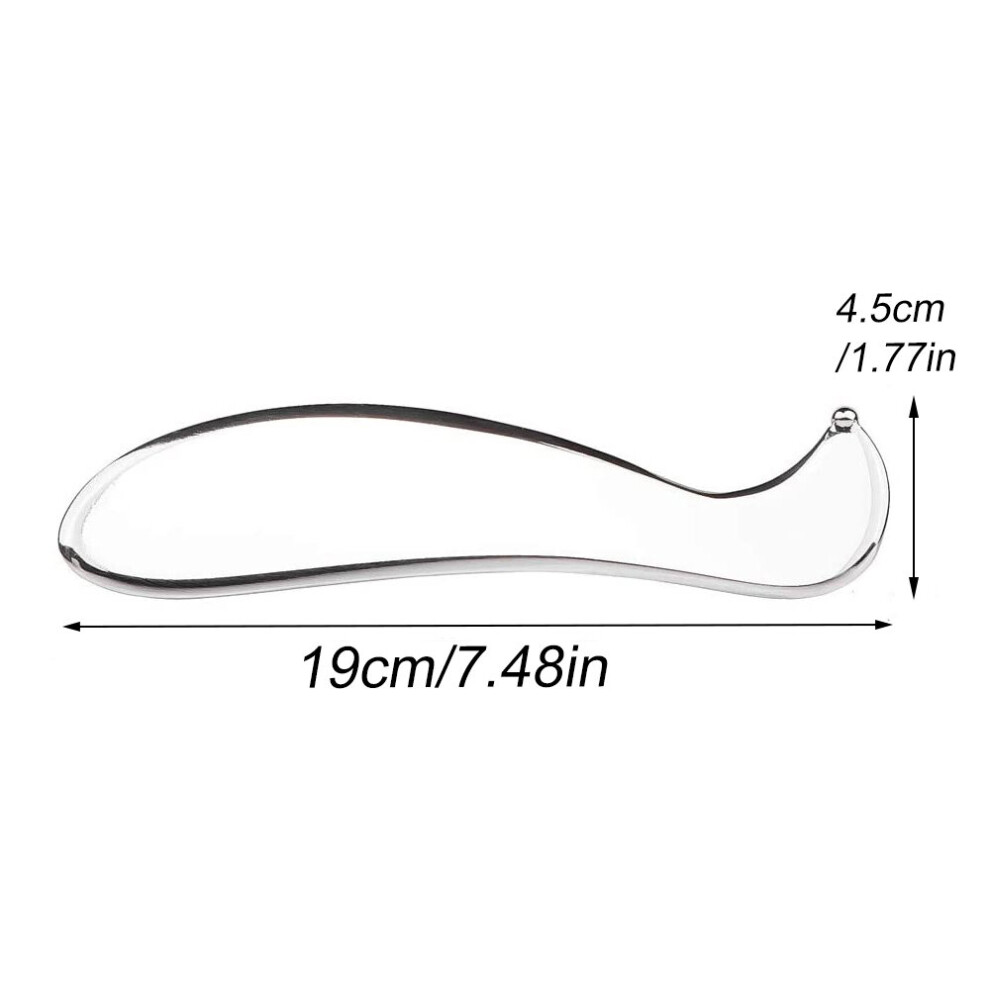 Dechoicelife (A-11) Stainless Steel Scraping Board Guasha Tool Body Scrapper Massage Plate For Release Pain Relief Physical Therapy Massage Relax