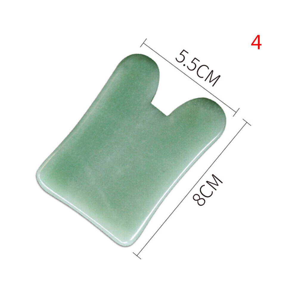 Dechoicelife (A-Gold) 1Pc Natural Aventurine Jade Stone Guasha Massage Tool Spa Therapy Gua Sha Massager Chinese Gua Sha Tools For Body Healthcare