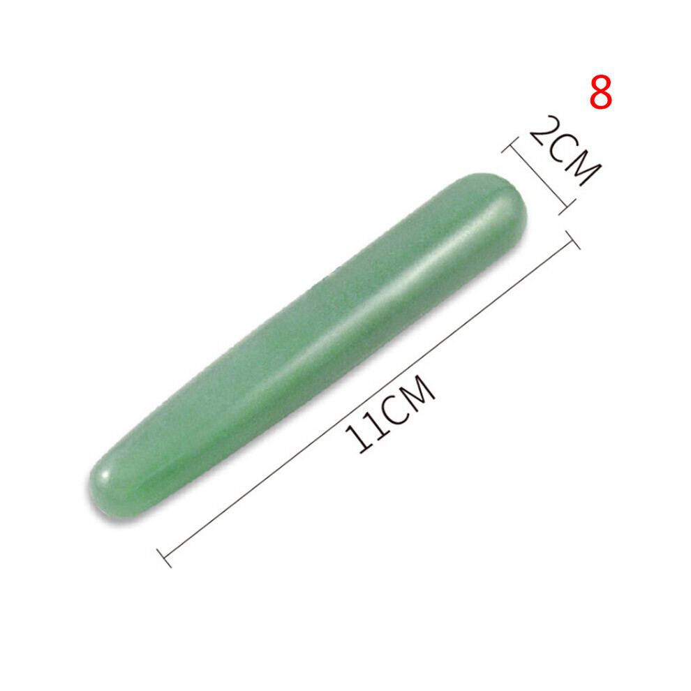Dechoicelife (A-White) 1Pc Natural Aventurine Jade Stone Guasha Massage Tool Spa Therapy Gua Sha Massager Chinese Gua Sha Tools For Body Healthcare