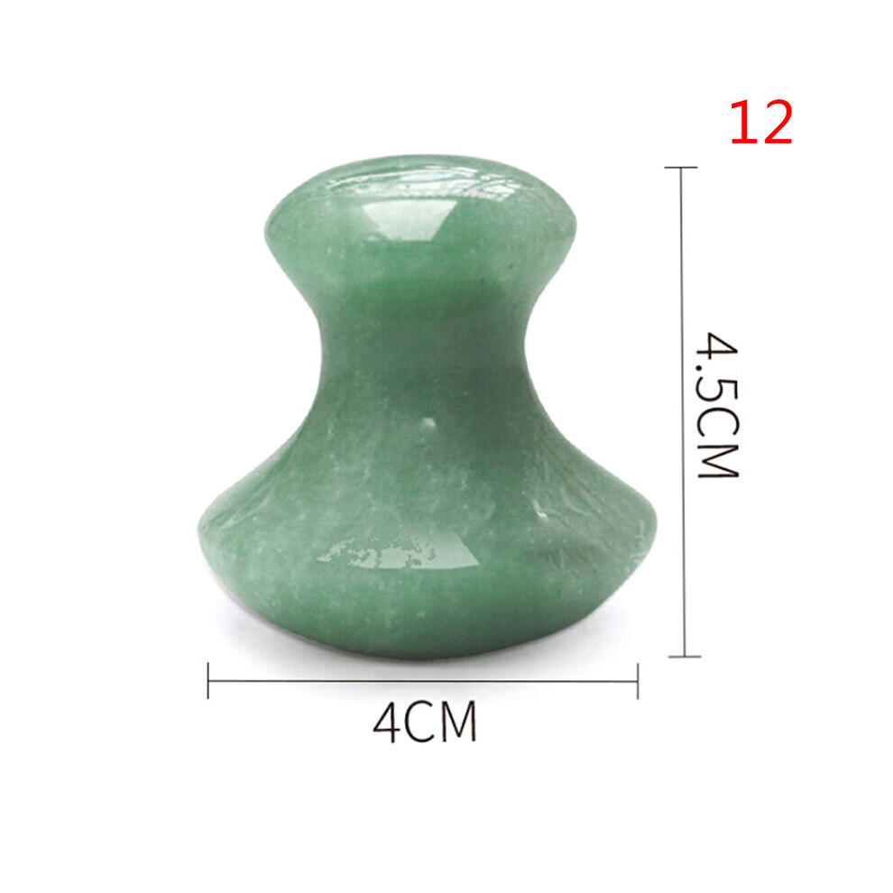 Dechoicelife (A-Yellow) 1Pc Natural Aventurine Jade Stone Guasha Massage Tool Spa Therapy Gua Sha Massager Chinese Gua Sha Tools For Body Healthcare