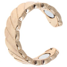 (a-Golden) 1 Piece Anti Snoring Ring Stopper Sleeping Breath Aid Acupressure Treatment Stop Snore Health Care Magnetic Therapy Finger Ring