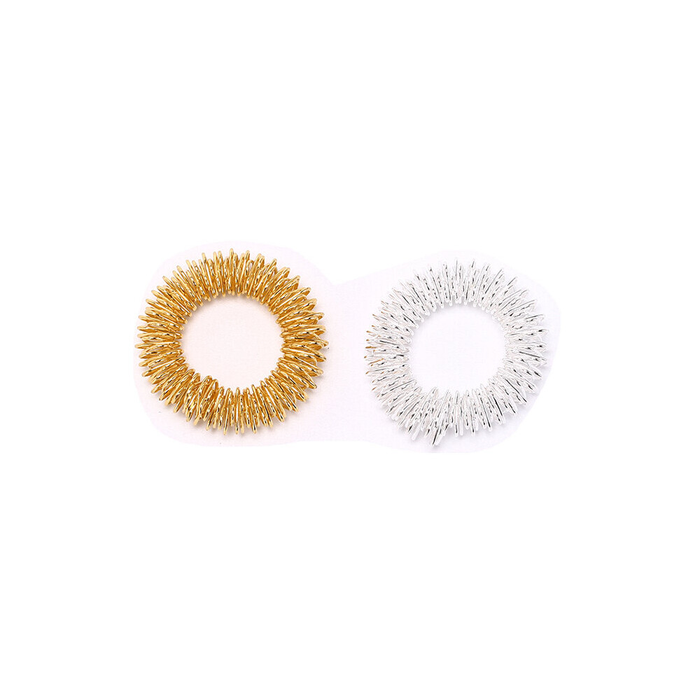 Dechoicelife (A-Gdsv) 2Pcs Body Massager Relax Finger Massage Ring Acupuncture Ring Health Care Hand Massage Finger Lose Weight