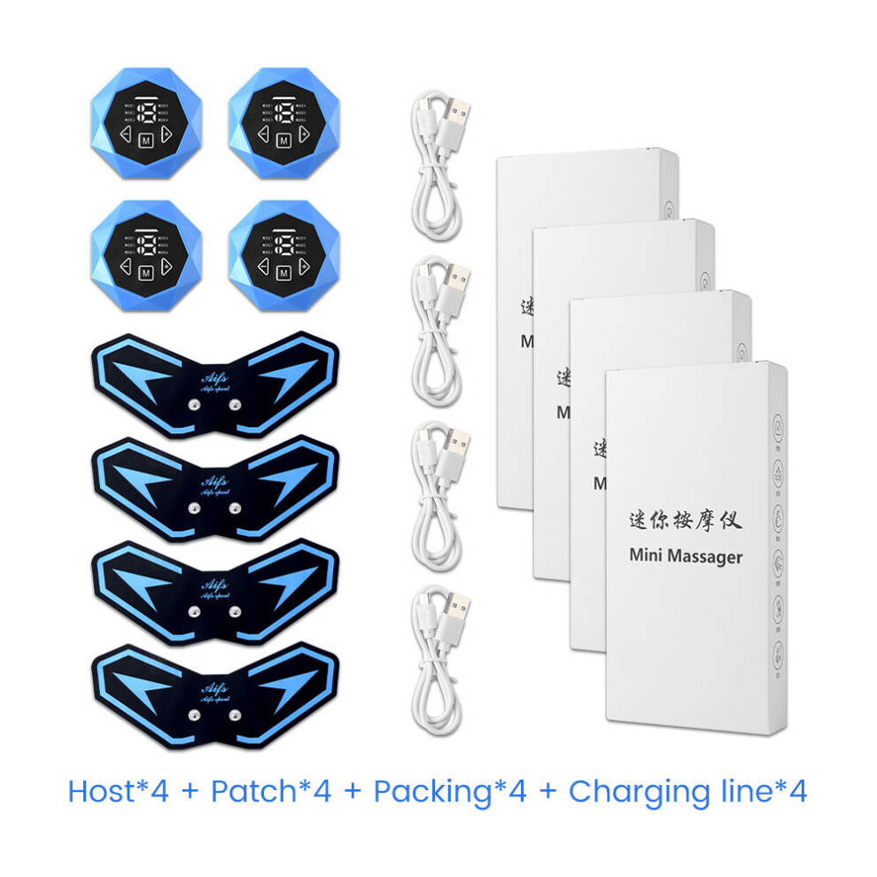 Dechoicelife (A-Type2) Portable Ems Cervical Vertebra Massage Patch For Muscle Relaxing Pain Relief Electric Neck Bdoy Massager Pulse Muscle Stimulator