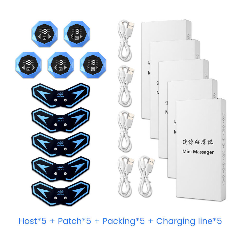 Dechoicelife (A-Type1) Portable Ems Cervical Vertebra Massage Patch For Muscle Relaxing Pain Relief Electric Neck Bdoy Massager Pulse Muscle Stimulator