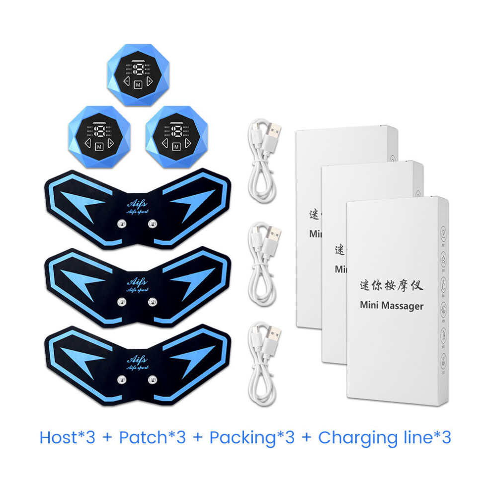 Dechoicelife (A-Type3) Portable Ems Cervical Vertebra Massage Patch For Muscle Relaxing Pain Relief Electric Neck Bdoy Massager Pulse Muscle Stimulator