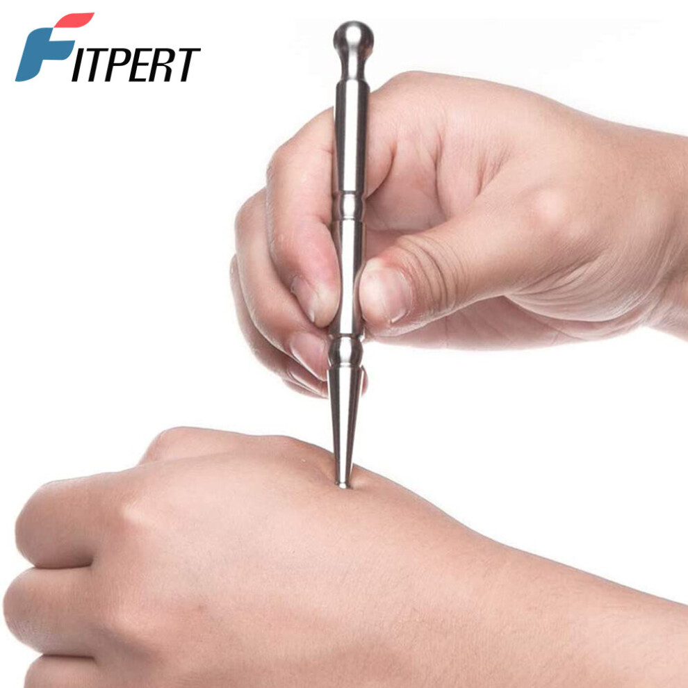 Dechoicelife Stainless Steel Manual Acupuncture Pen,Deep Tissue Massage Tool,Trigger Point Massage Relief Pain Therapy Tool For Body Relaxing