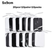 (a-5x9cm 20pcs) 20/50 pcs/9x5cm/2mm Plug Reusable Tens Electrode Pad For Pulse Digital Acupuncture Therapy Massager/Electrical Muscle Stimulator