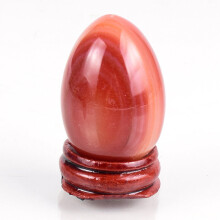 (a-undrill 45x30) Natural Agate Egg Yoni Massage Tool Set Stone Crystal Mineral Carnelian Ball Kegel Exercise Pelvic Floor Muscle Health Care