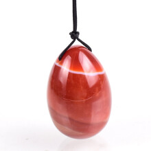 (a-drill 45x30) Natural Agate Egg Yoni Massage Tool Set Stone Crystal Mineral Carnelian Ball Kegel Exercise Pelvic Floor Muscle Health Care