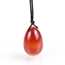 (a-drill 30x20) Natural Agate Egg Yoni Massage Tool Set Stone Crystal Mineral Carnelian Ball Kegel Exercise Pelvic Floor Muscle Health Care