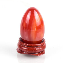(a-undrill 40x25) Natural Agate Egg Yoni Massage Tool Set Stone Crystal Mineral Carnelian Ball Kegel Exercise Pelvic Floor Muscle Health Care